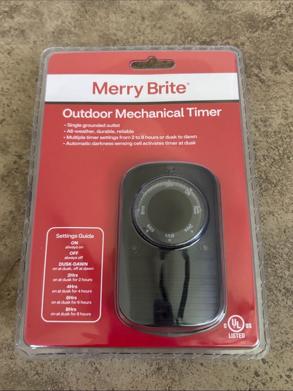 New Merry Brite Outdoor Mechanical Timer